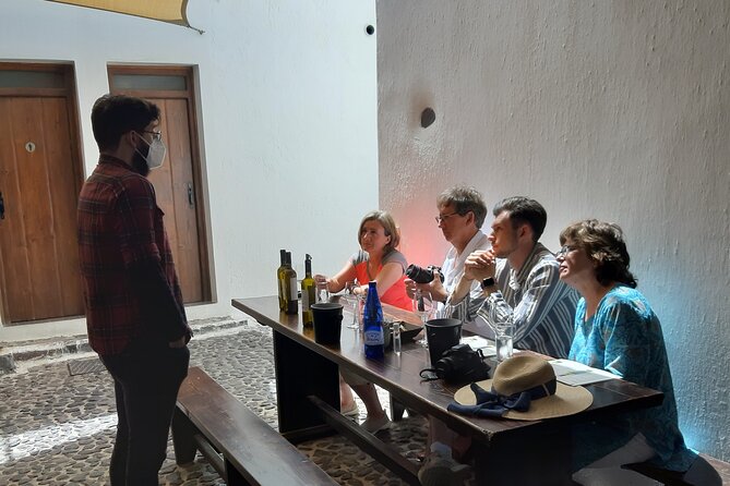 Santorini 3 and half Hour Wine Tour Day/Sunset - Venetsanos Winery: Sea Views, a Longer Taste Window