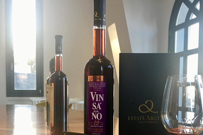Santorini 3-Winery Tour with 12 Wine Tastings and Oia Sunset - Price and value: $181.48 for tastings, snacks, and transport