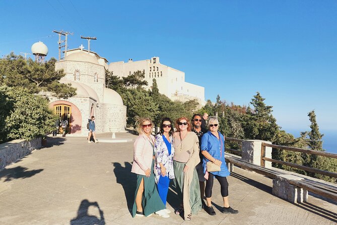 Santorini 4 hours Private Tour : Visit all the hotspots - Prophet Elias Monastery: Panoramas Plus a Cooler Pace