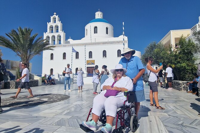 Santorini: 4hr Wheelchair Private Accessible Tour - Three Bells of Fira photo time