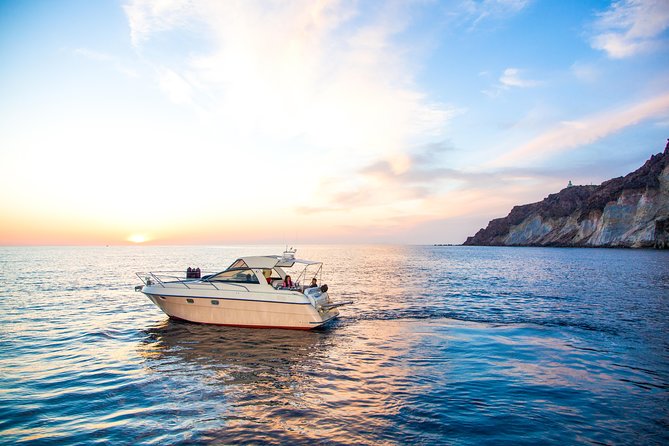 Santorini 5 - Hours Private Day Or Sunset Cruise with Bbq and Drinks - Sailing highlights: Red and White Beaches, hot springs, and volcano views