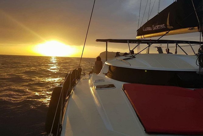 Santorini Adventurous Catamaran Experience with Snorkeling - Hot-spring snorkeling at Nea Kameni: how to make it worth your time