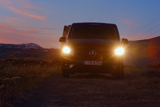 Santorini Airport Private Direct Transfer to All Destinations - The Mercedes Vito Ride With Wi-Fi and Real Space for Luggage