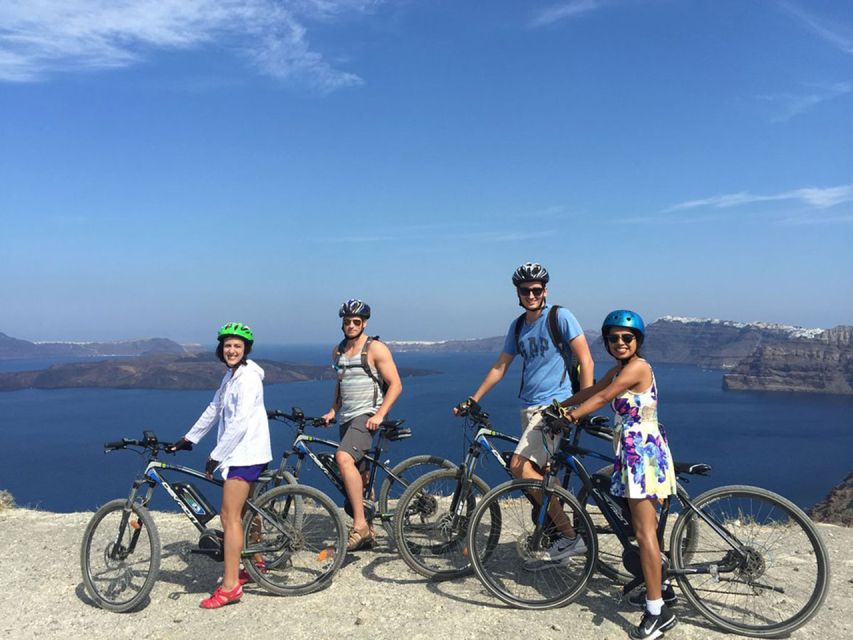 Santorini: Around the Island by Electric Bike - E-Bikes, Helmets, and the Pace That Fits Mixed Skill Levels
