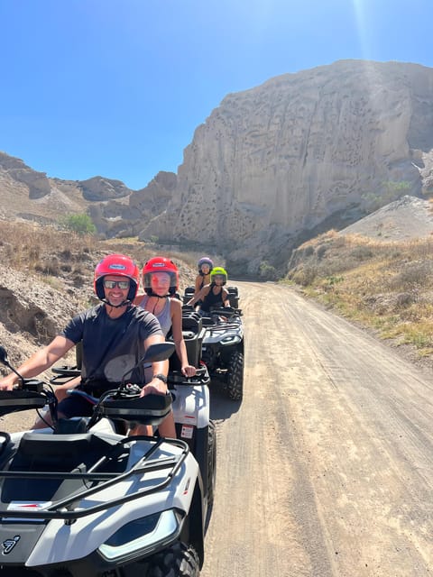 Santorini: ATV guided tour around the South of the island - Tall Prophet Elias monastery: the main church and the big photo moment