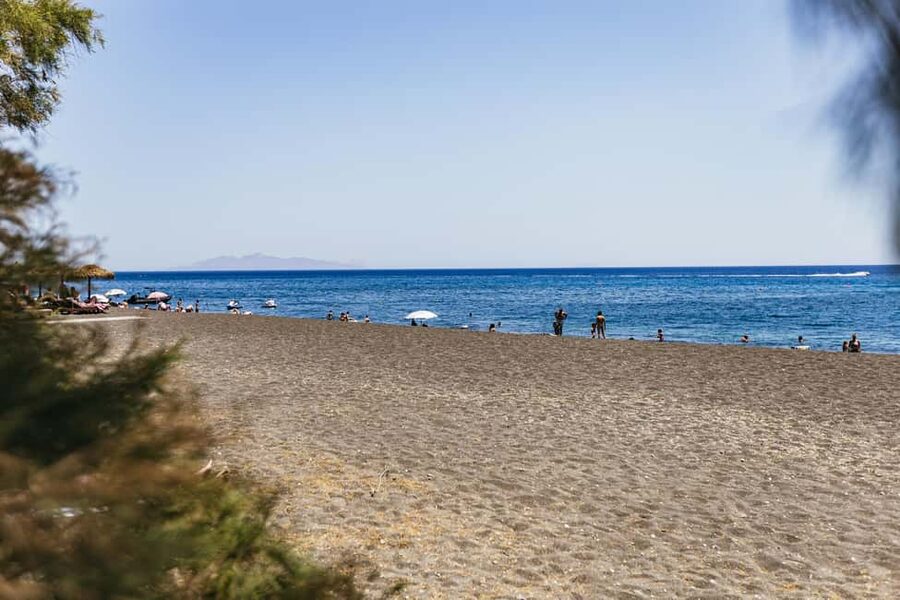Santorini: ATV Quad Bike Tour with Lunch - Vlichada Beach and volcanic cliffs for the rugged side of Santorini