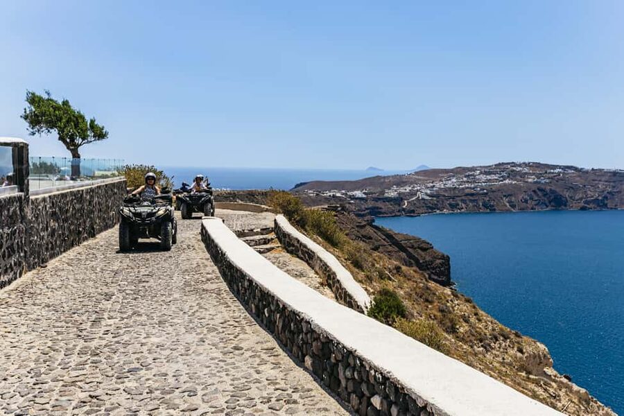 Santorini: ATV Quad Bike Tour with Lunch - Lunch with ouzo-raki or wine: what you’re actually paying for