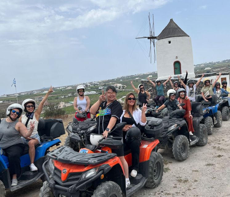 Santorini: ATV-Quad Experience - Wine cellar tasting or Greek coffee, plus caldera views that feel close