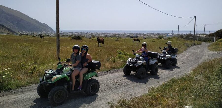 Santorini: ATV-Quad Experience - From Perissa’s black sand to ATV practice: your first minutes matter