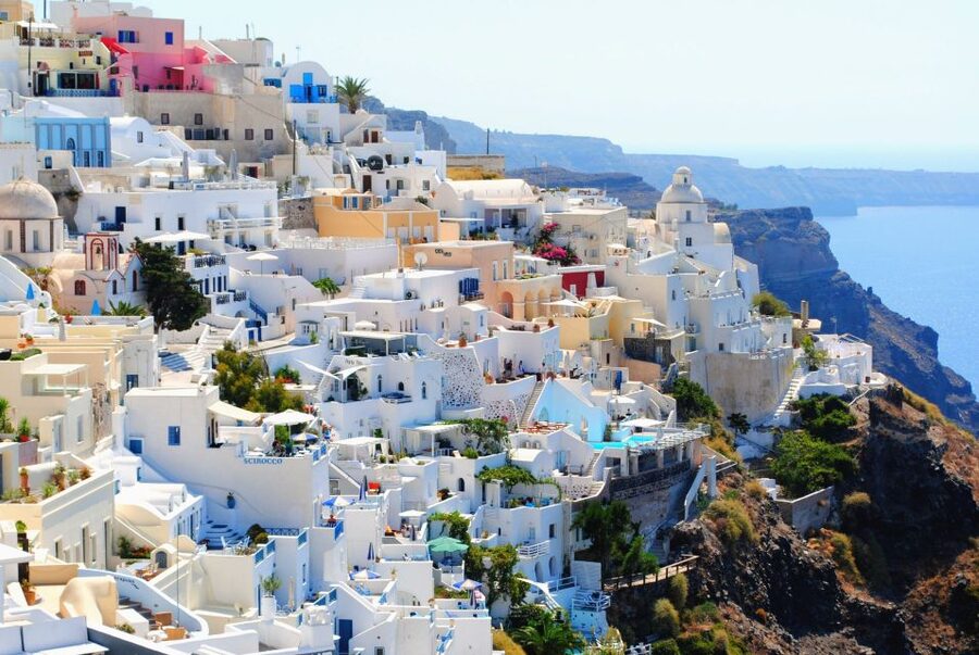Santorini: Best Of Santorini Private Tour with a Local Guide - Megalochori: tiered bell towers and a quieter Santorini