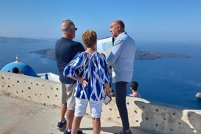 Santorini Cable Car-Free & Stress-Free Private Island Tour - Perivolos black beach: swim and relax time at the end