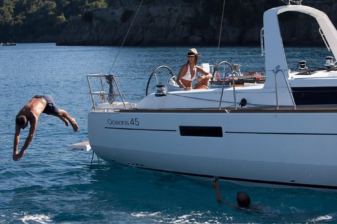 Santorini Caldera Private Sailing Boat Cruise - The route around the caldera: red, white, and volcanic hot springs