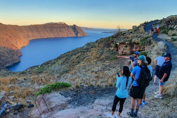 Santorini : Caldera Trail Hike and Sunset - Watching Sunset From the Hilltop Church