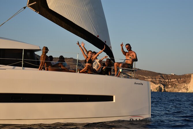 Santorini Catamaran Cruise with Fresh Meal and Open Bar - Key highlights to look for