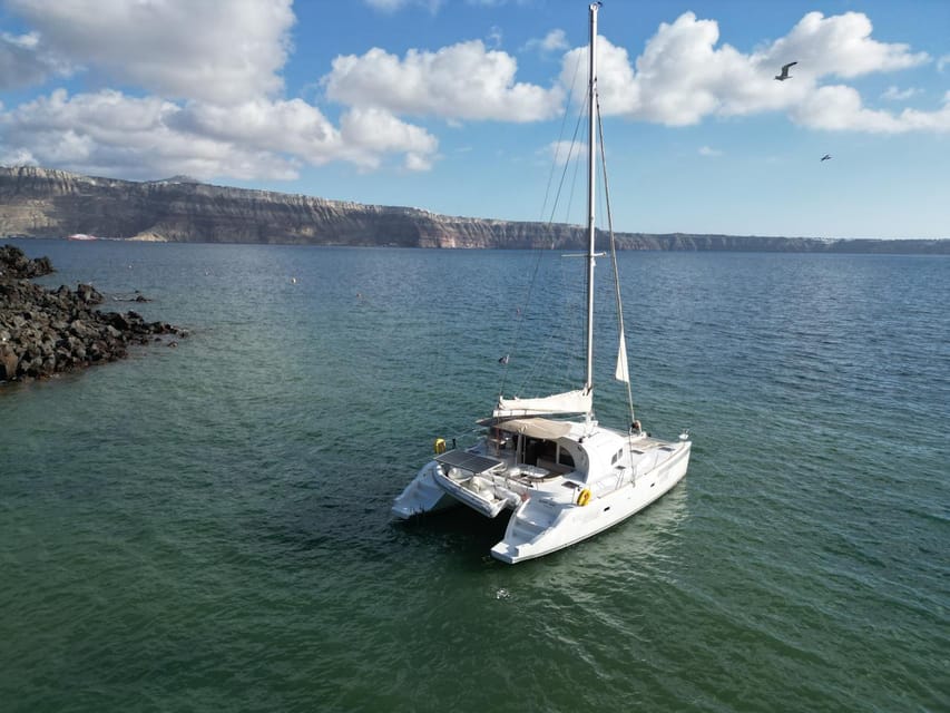 Santorini: Catamaran Cruise with Greek BBQ and Drinks - Key points before you go