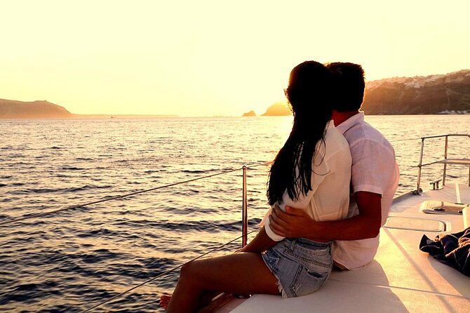 Santorini Catamaran Cruise with Greek Meal, Open-Bar and Sunset - Morning vs Sunset: Choose Based on How You Want the Day to Feel