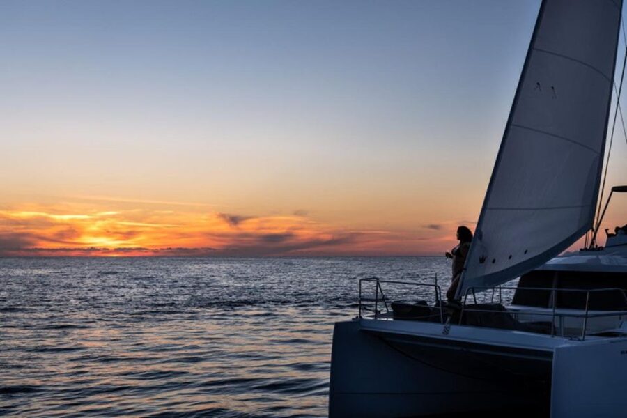 Santorini Catamaran Sunset Skyline Cruise - Getting to Water Blue Yachting and the included round-trip transfer