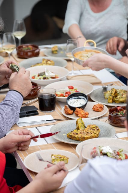 Santorini: Cooking Class with Lunch and Wine Tasting - Lunch Is the Payoff: Sit Down, Eat What You Built