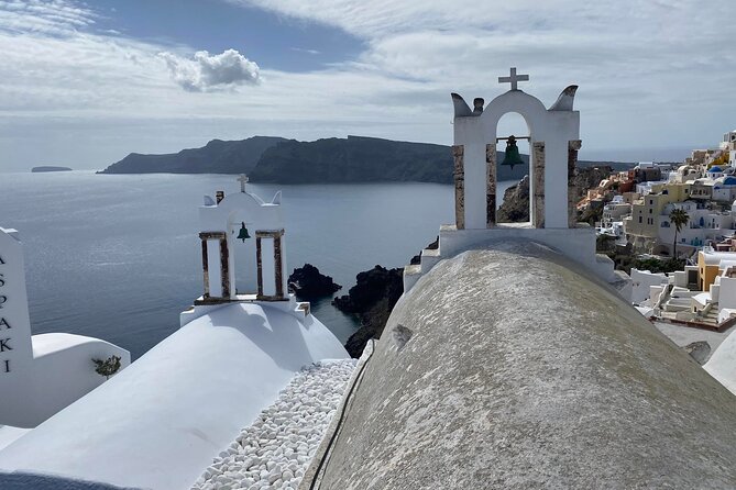 Santorini Discovery Private Custom Tour - Firostefani for the postcard church with three bells
