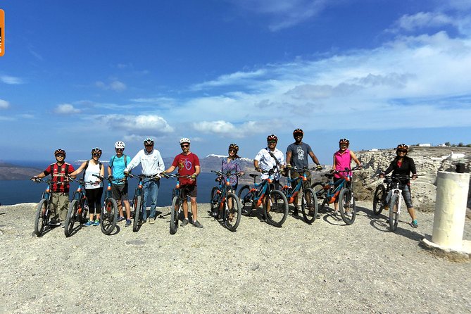 Santorini E-bike Adventures - The Original Bike Tours - Snack and wine break: a welcome reset mid-ride