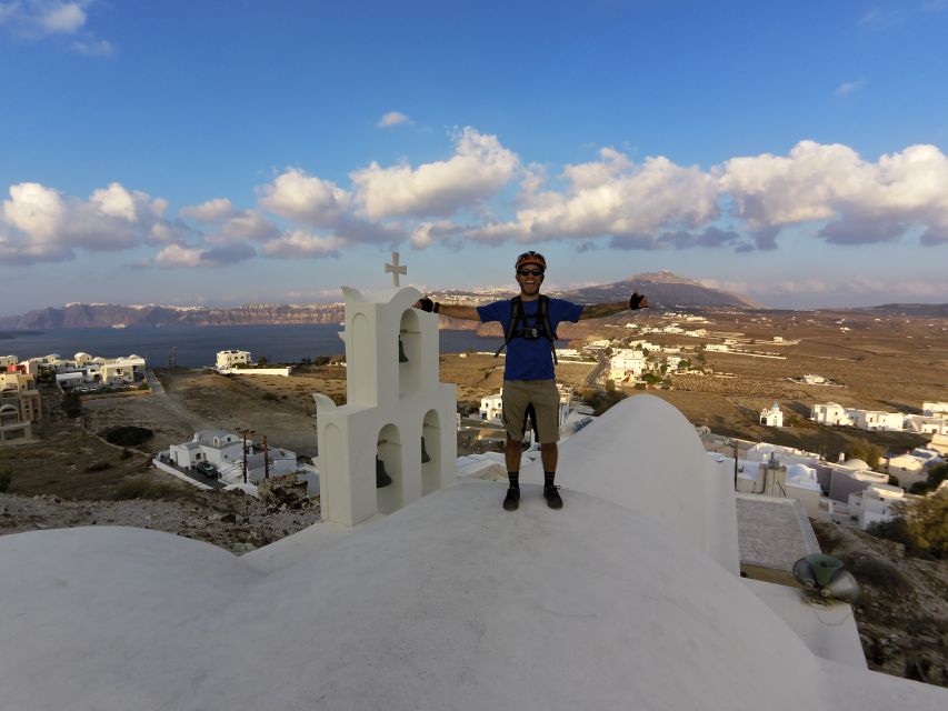 Santorini: Electric Mountain Bike Adventure - Emporeio’s medieval maze village, plus orange juice and quiet corners