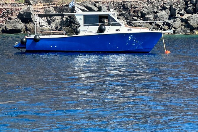 Santorini Fishing Private Cruise boat tour - BBQ, Snorkeling - A private caldera cruise, not just another boat ride