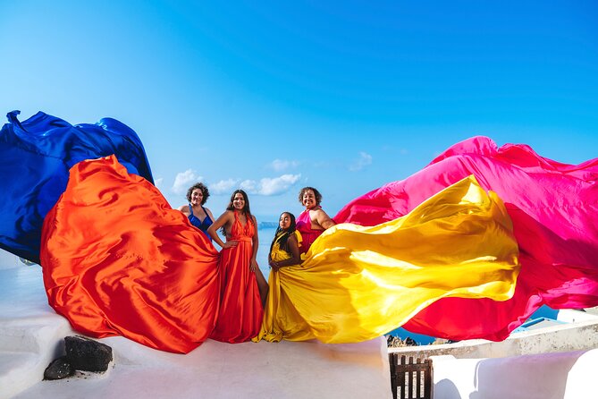 Santorini flying dress photo - Key takeaways before you go