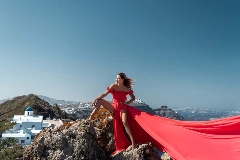 Santorini: Flying Dress Photo © Photoshoot "Express Package" - Price and value: what $452 covers, and when it makes sense