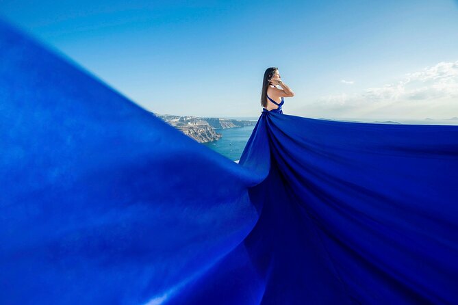 Santorini: Flying Dress Photoshoot - What You Actually Receive: Photos, Retouching, and Built-In Extras
