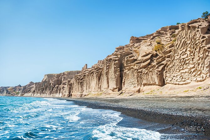 Santorini Full-Day Private Experience Wine Tasting Included - Perissa and Perivolos: Long Beach Time With Food Nearby