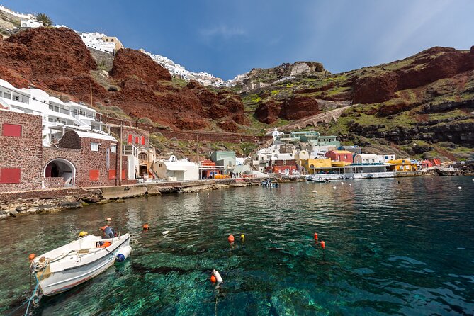 Santorini Full Day Trip by Santo Luxury Escape - Firostefani: the Crown of Fira and the iconic blue-domed church