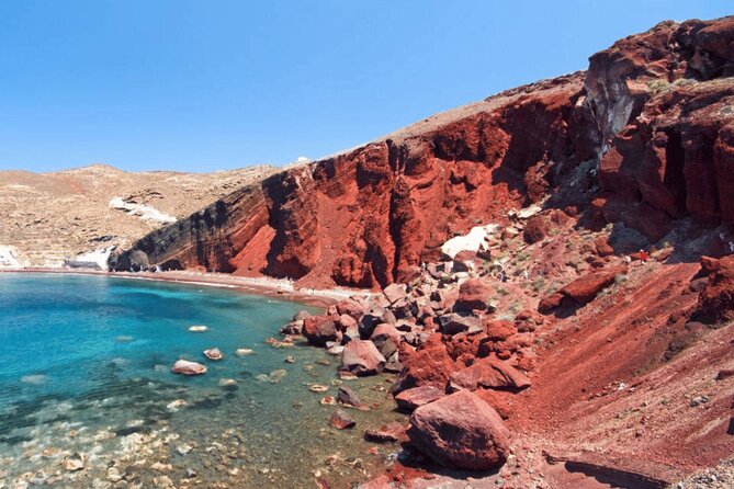 Santorini: Full Island Tour & Sunset with Local Guide & Pick-up - Red Beach: the volcanic color you see from the shoreline