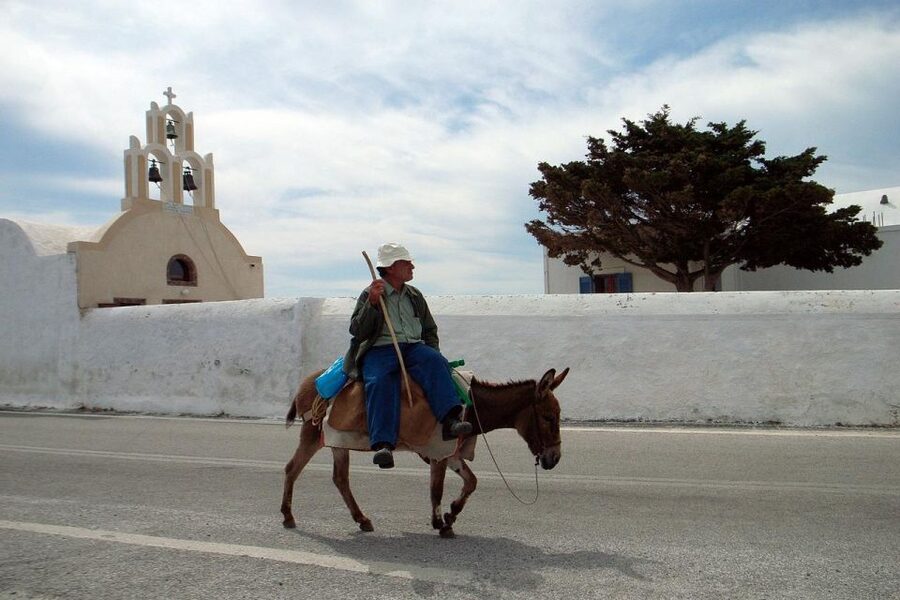 Santorini Fully Customizable Tour - Three Bells of Fira plus Prophet Elias Monastery