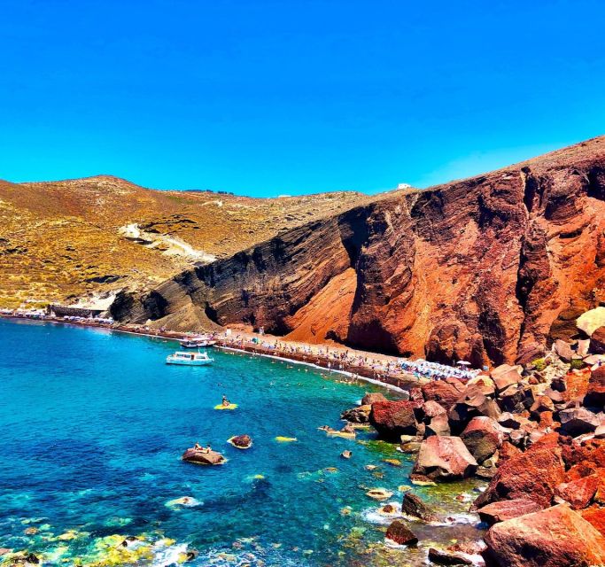 Santorini: Guided Island Day Trip with Beach Visit - The guide, Nicolas and George, and why that matters