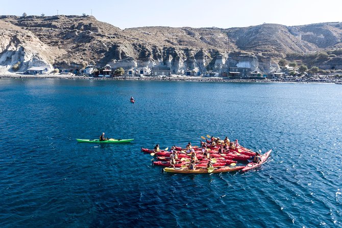 Santorini Guided Sea Kayaking with Light Lunch and Pick-up Option - Mesa Pigadia Start: Induction, Gear, and Getting Your Bearings