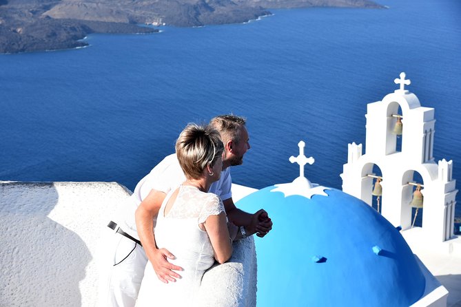 Santorini Highlight Private Tour 4 hours - Mama Thira Tavern Stop: The Postcard Blue Dome Moment