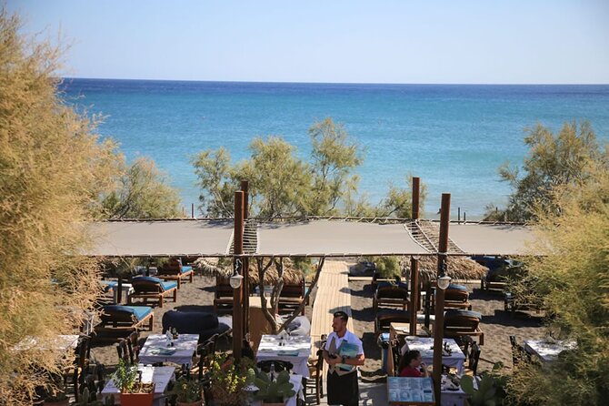 Santorini Highlights Small-Group Tour with Authentic Greek Lunch - Perivolos beach plus an included Greek lunch