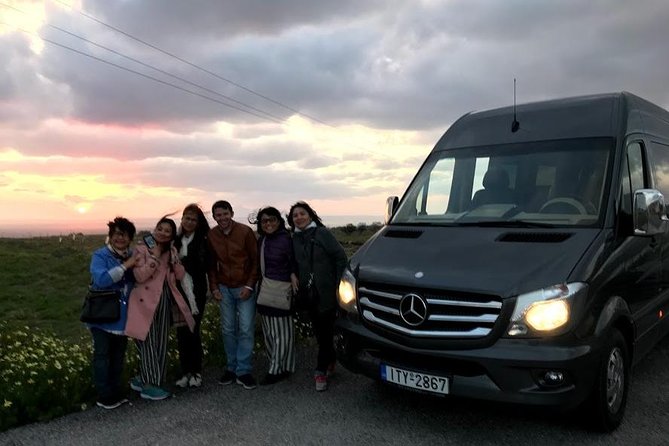 Santorini Hotel-Villas Transport & Transfer Services - What you get in the vehicle, and what you need to bring
