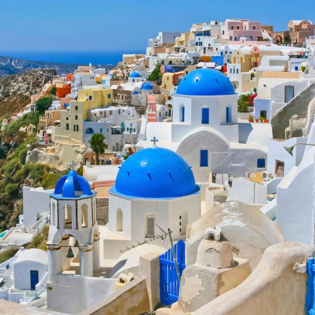 Santorini Island: Guided Tour from the port Rethymno Crete - Oia stop: photo windows, guided context, and time to wander