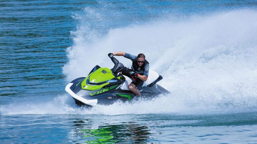 Santorini: Jet Ski Rental Perissa, Perivolos & St George - Yamaha VXS SPORT 130HP: Power, Control, and Comfort Reality