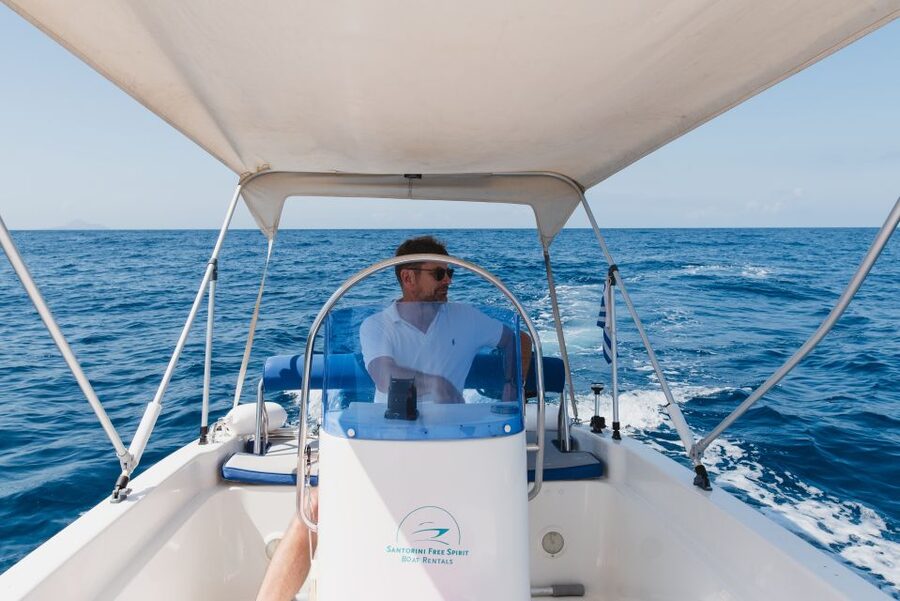 Santorini: License-Free Boat Rental with Ice, Water, & Fruit - What 5 Hours Feels Like on the Caldera