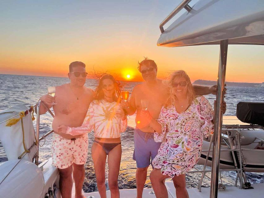 Santorini: Luxury Caldera Cruise with Full Greek Meal - Pickup and return: the part that can stretch your day