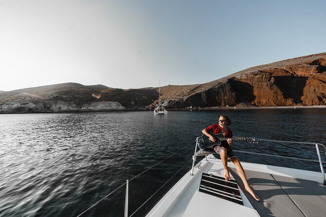 Santorini Luxury Catamaran Private Cruise - Mesa Pigadia Snorkeling: Optional, Refreshing, and Beginner-Friendly
