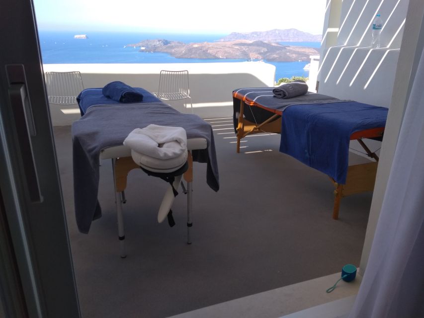 Santorini: Mobile Couples Massage at Your Private Villa - The real logistics: villa permission and room for two tables