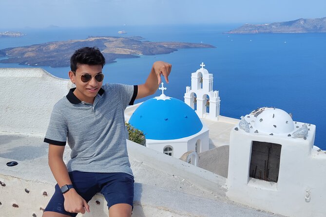 Santorini Must-See Highlights: Private Shore Tour - Perissa black sand and a realistic lunch or swim break