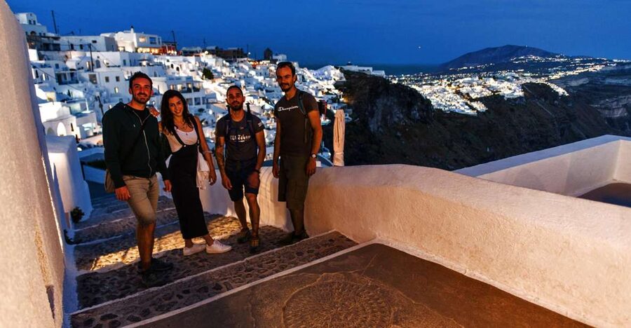 Santorini: Night Hike, Wine Tasting, and Greek Dinner - Walking the Fira-Oia Trail After Dark, Without the Daytime Hassle