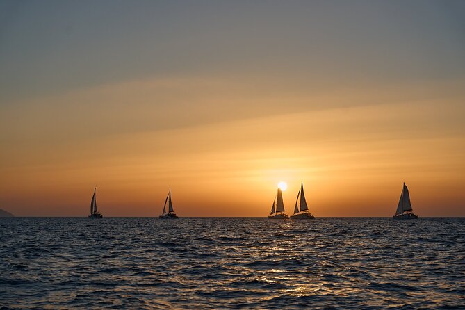 Santorini Oia: Luxury Sunset Cruise with Fresh Fish BBQ & Drinks - Price value: $174.15 for BBQ, drinks, and four major sea stops