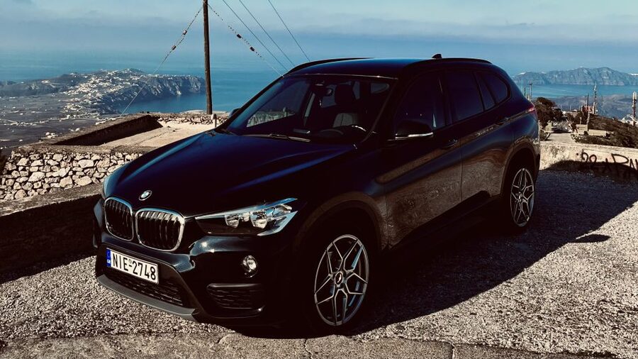 Santorini On a private tour with the experts - How the Thera pickup and black BMW SUV make Santorini feel manageable