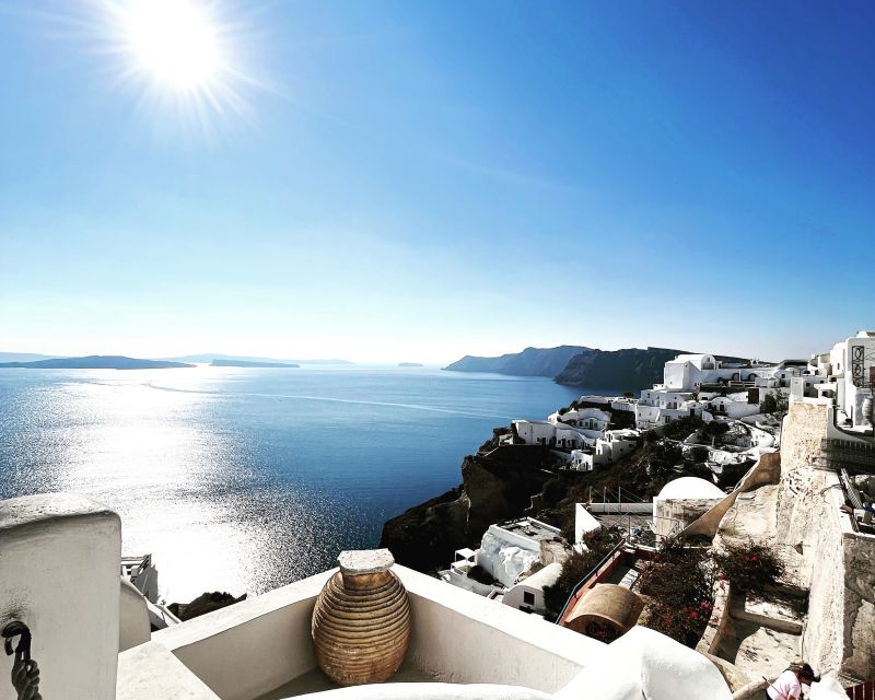 Santorini On a private tour with the experts - Blue domes and three bells: the classic Santorini moment, timed to your pace