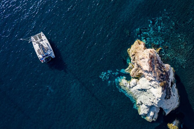 Santorini Platinum Catamaran Cruise with Meal, BBQ and Open Bar - Getting on Board in Vlichada Without Stress